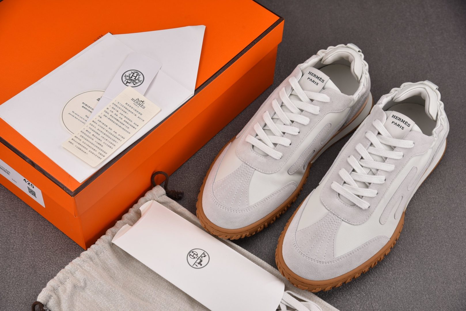 爱马仕 尺码:35-45纯原出品-HERMES Jet 白色 YZ023-6尺码 35 36 37 38