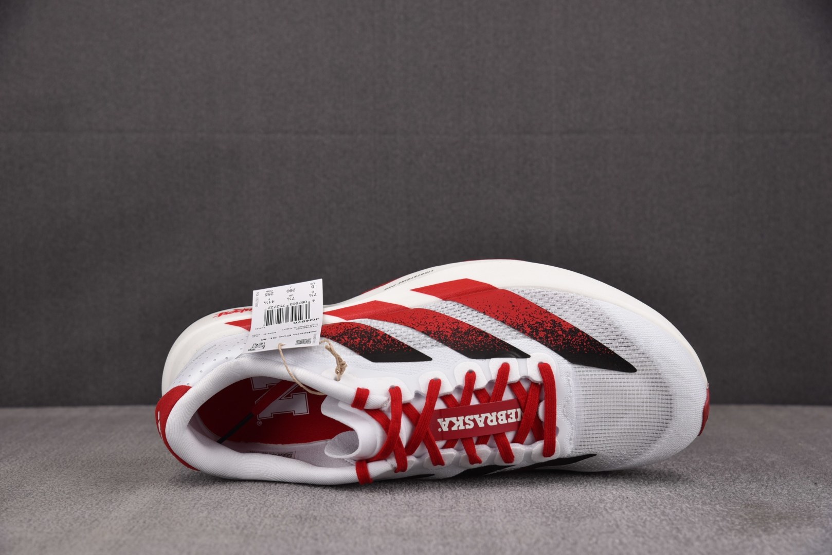 Ad Adizero Evo SL Nebraska 白红 JQ4576 尺寸36 36⅔ 37⅓ 38