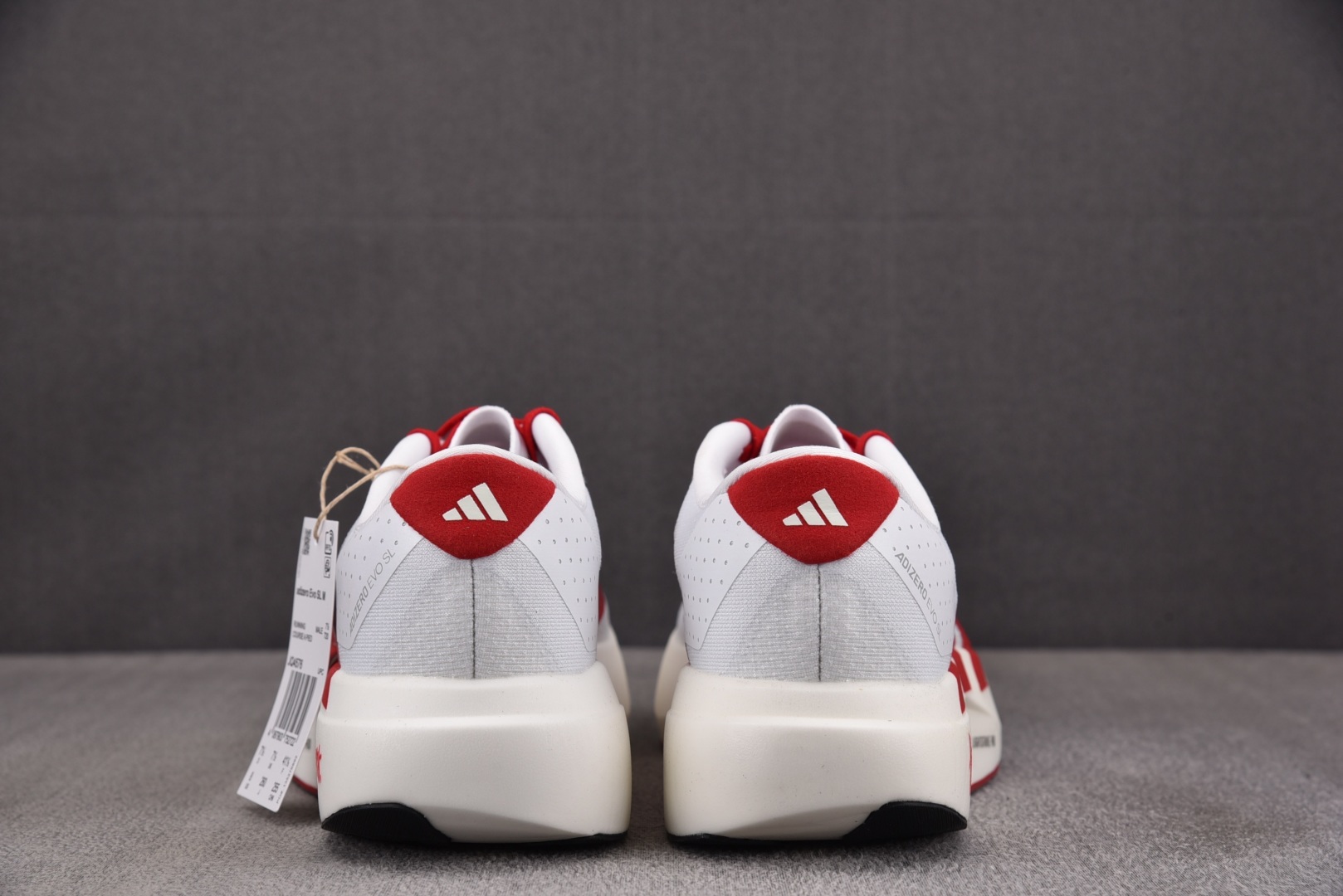 Ad Adizero Evo SL Nebraska 白红 JQ4576 尺寸36 36⅔ 37⅓ 38