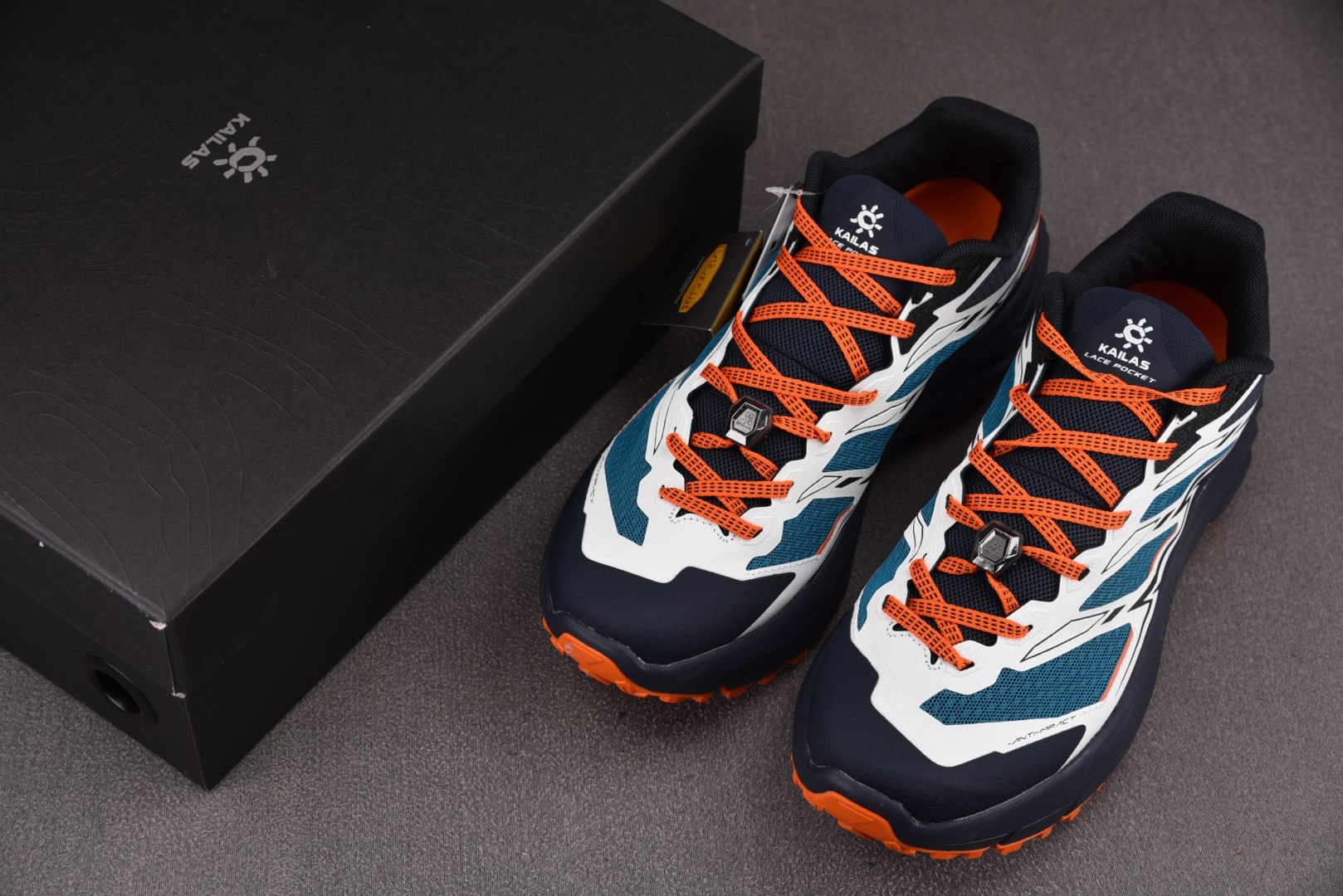 KAILAS 尺码:40-45纯原版出品-KAILAS 凯乐石 跑山徒步鞋 海洋深蓝 未漂源色 YZ02