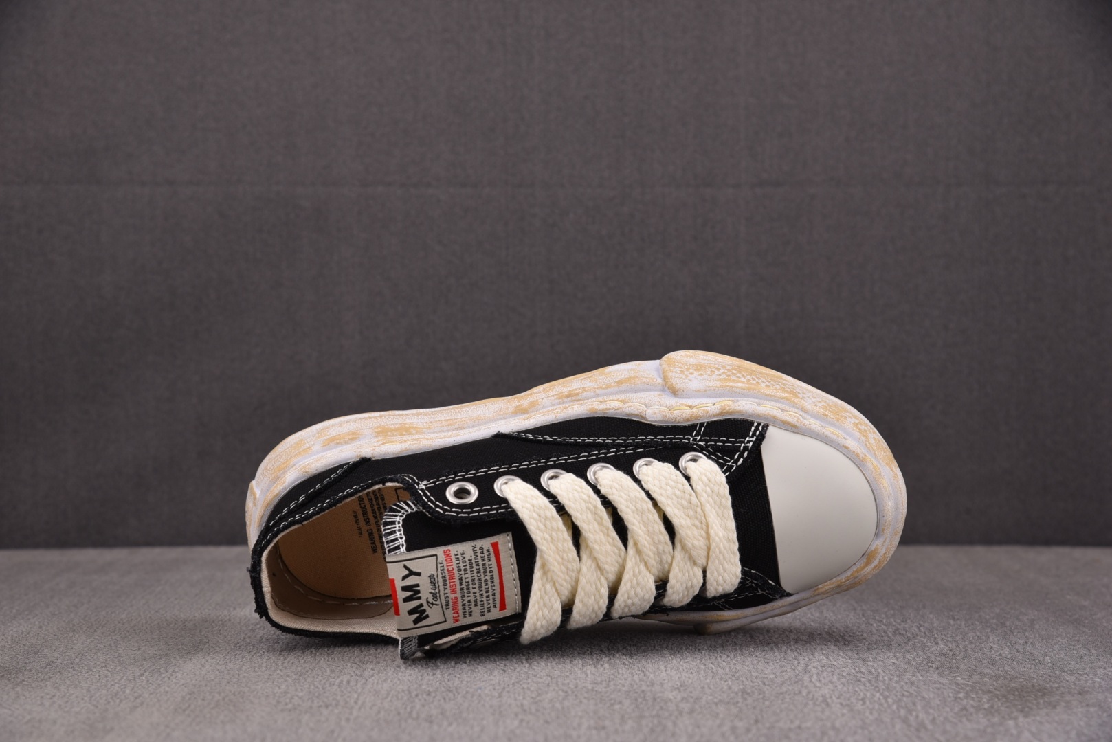 MMY 尺码36-45纯原版出品-MIHARA YASUHIRO Hank 做旧黑色 No.735 YZ