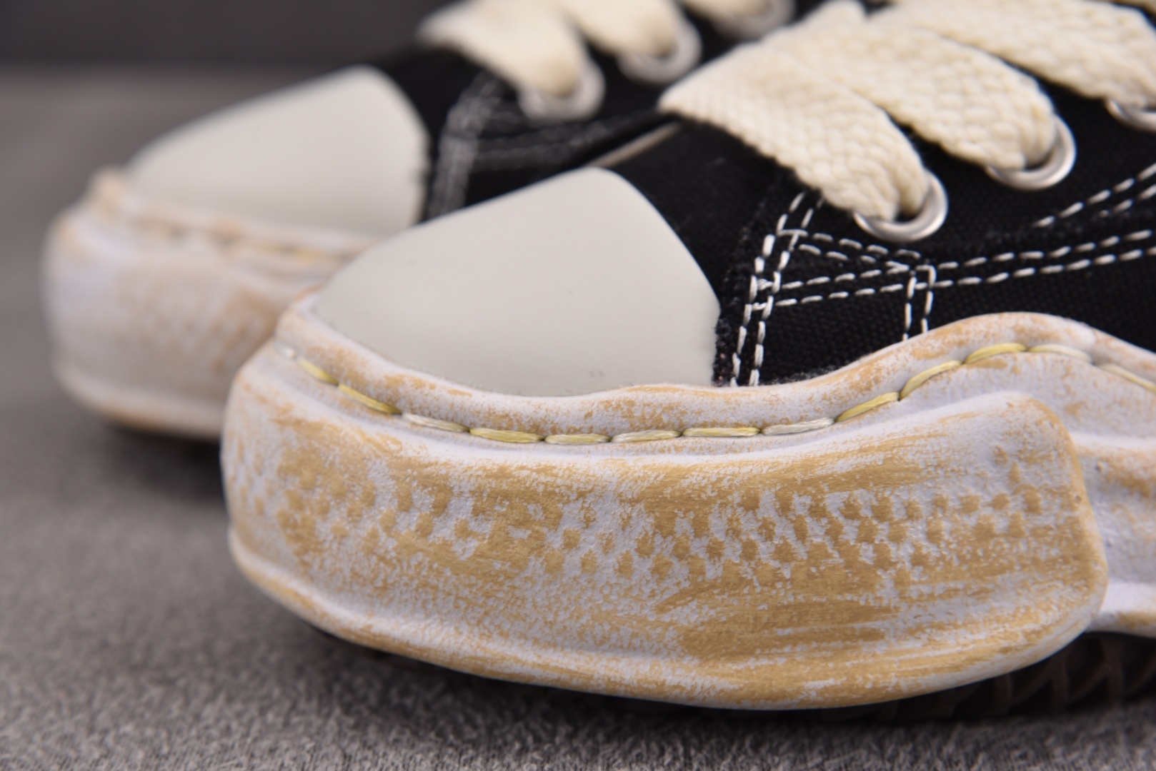 MMY 尺码36-45纯原版出品-MIHARA YASUHIRO Hank 做旧黑色 No.735 YZ