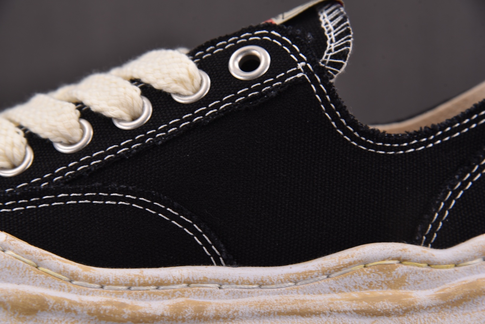 MMY 尺码36-45纯原版出品-MIHARA YASUHIRO Hank 做旧黑色 No.735 YZ