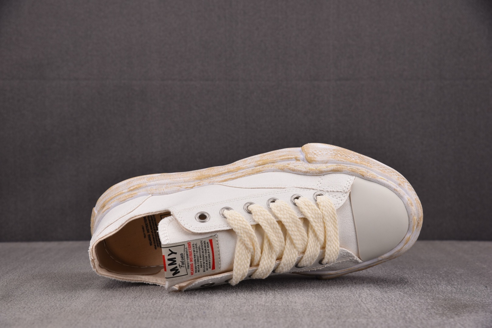 MMY 尺码36-45纯原版出品-MIHARA YASUHIRO Hank 做旧米白 No.736 YZ