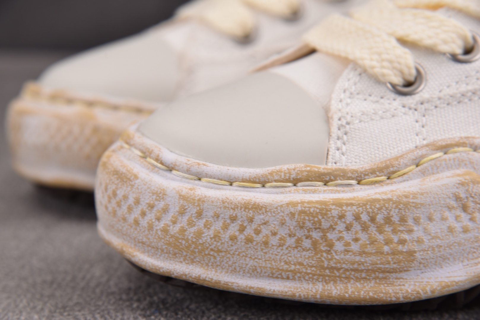 MMY 尺码36-45纯原版出品-MIHARA YASUHIRO Hank 做旧米白 No.736 YZ