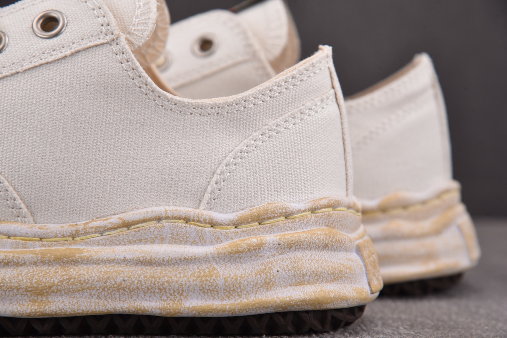MMY 尺码36-45纯原版出品-MIHARA YASUHIRO Hank 做旧米白 No.736 YZ