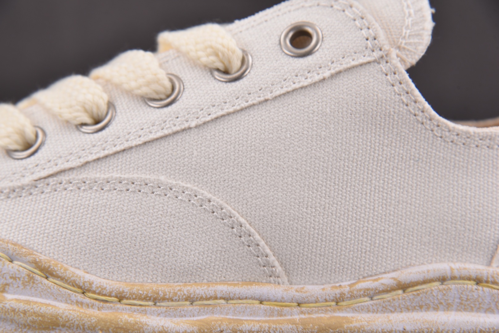 MMY 尺码36-45纯原版出品-MIHARA YASUHIRO Hank 做旧米白 No.736 YZ