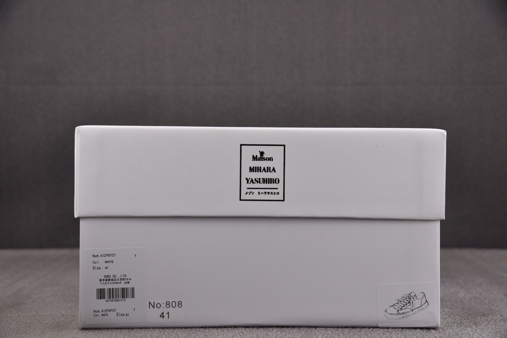 MMY 尺码36-45纯原版出品-MIHARA YASUHIRO 白黑 No.808 YZ022尺码：3