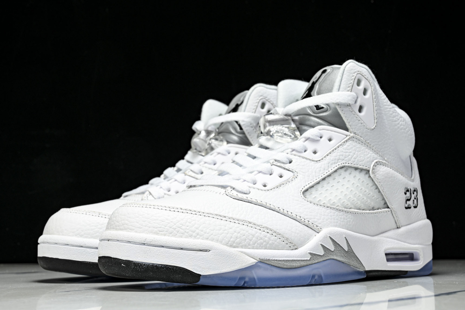 AJ5 尺码:40-48.5纯原出品-Air Jordan 5 Retro White Metallic