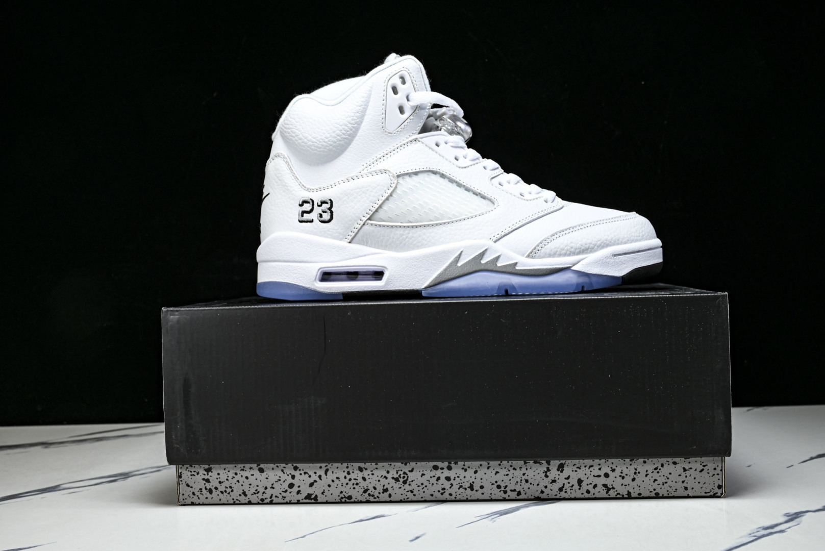AJ5 尺码:40-48.5纯原出品-Air Jordan 5 Retro White Metallic