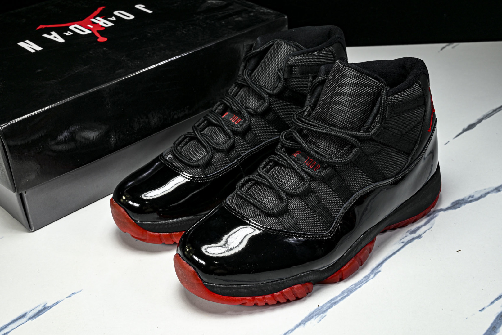 AJ11 尺码:40-48.5纯原出品-Air Jordan 11 Retro Black Red AJ