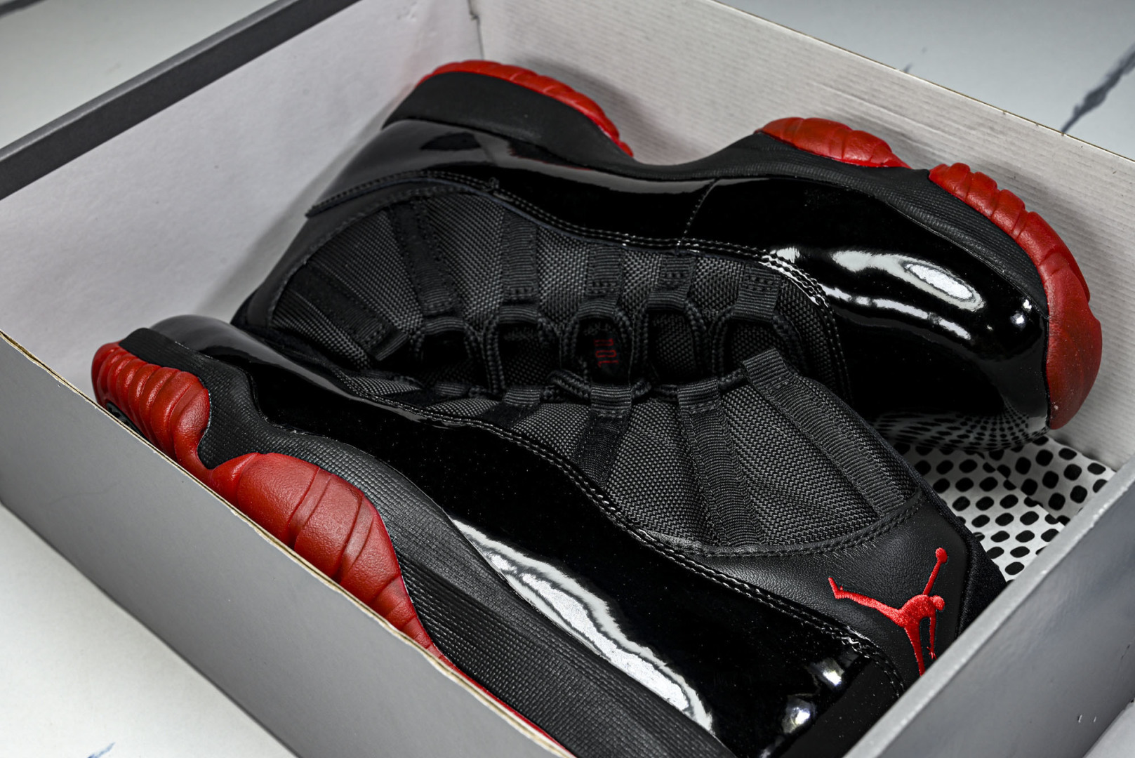 AJ11 尺码:40-48.5纯原出品-Air Jordan 11 Retro Black Red AJ
