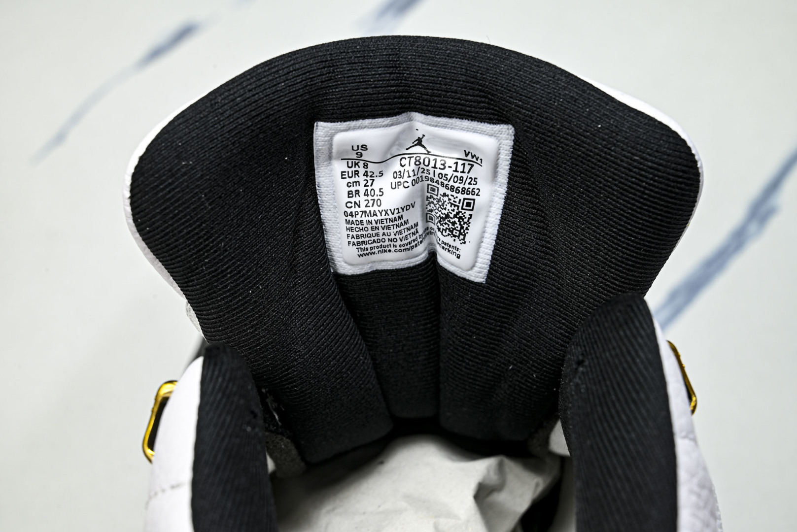 AJ12 尺码:40-48.5纯原出品-Air Jordan 12 Retro Taxi AJ12 乔1