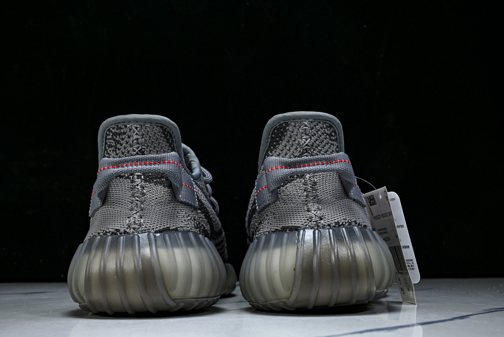 Yeezy 尺码:36-49纯原出品-Yeezy 350V2 Boost 侃爷椰子350二代 灰橙字斑马