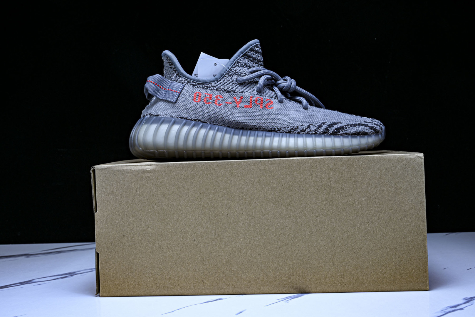Yeezy 尺码:36-49纯原出品-Yeezy 350V2 Boost 侃爷椰子350二代 灰橙字斑马