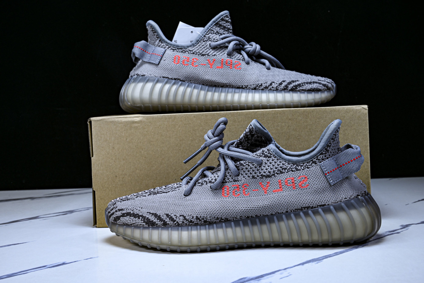 Yeezy 尺码:36-49纯原出品-Yeezy 350V2 Boost 侃爷椰子350二代 灰橙字斑马