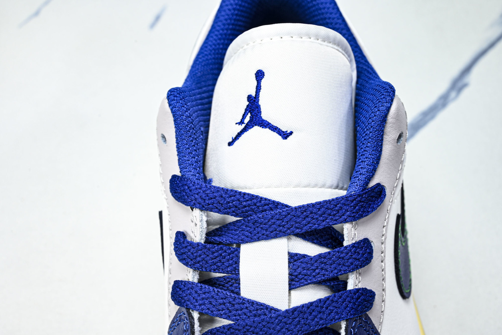 AJlow 尺码:40-46纯原出品-Air Jordan 1 Low AJ1 乔1蓝绿拼色 低帮文化休
