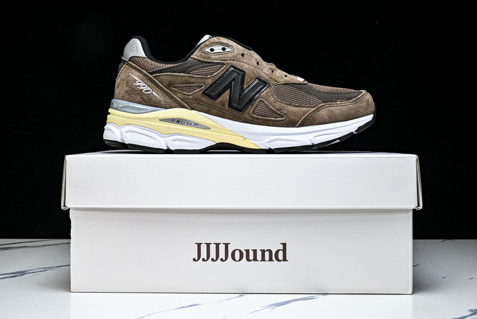 美产 JJJJound x New Balance NB 990 V3“Monteral”棕褐色 M99