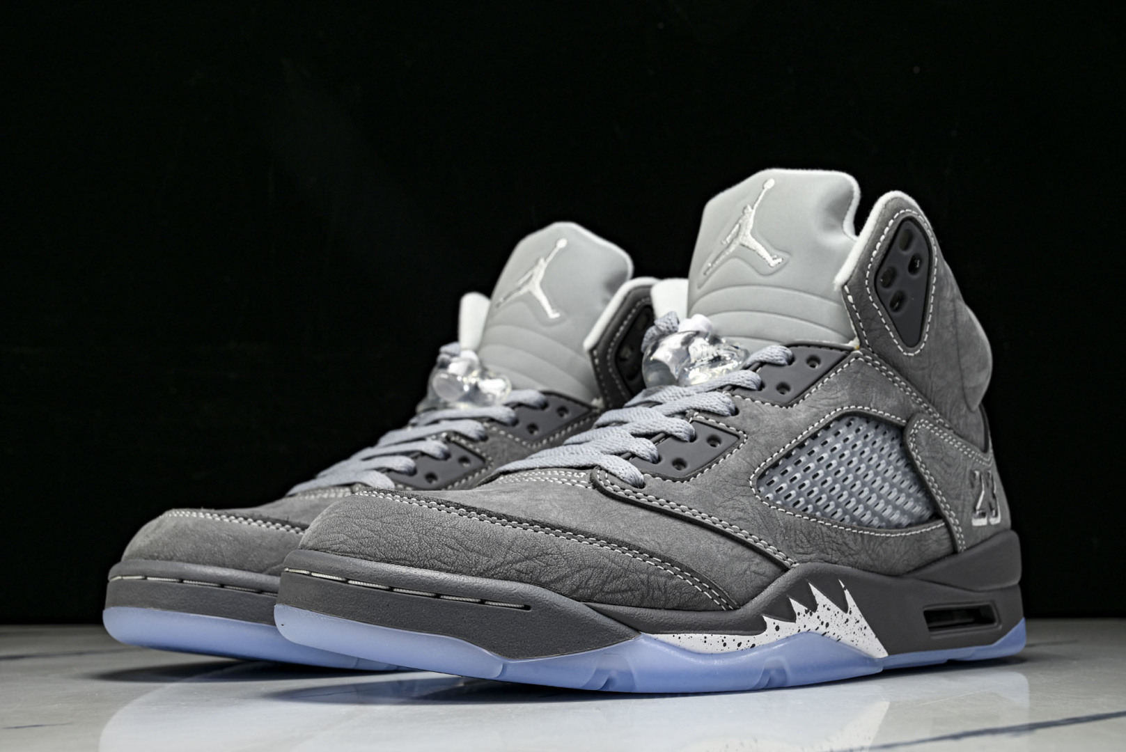 AJ5 尺码:36-47.5纯原出品-Air Jordan 5 Wolf Grey AJ5 乔5狼灰 D