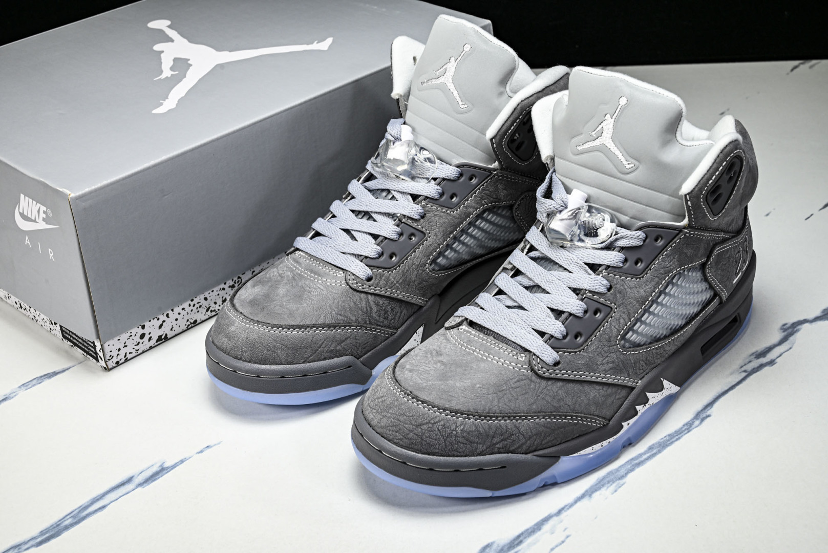 AJ5 尺码:36-47.5纯原出品-Air Jordan 5 Wolf Grey AJ5 乔5狼灰 D