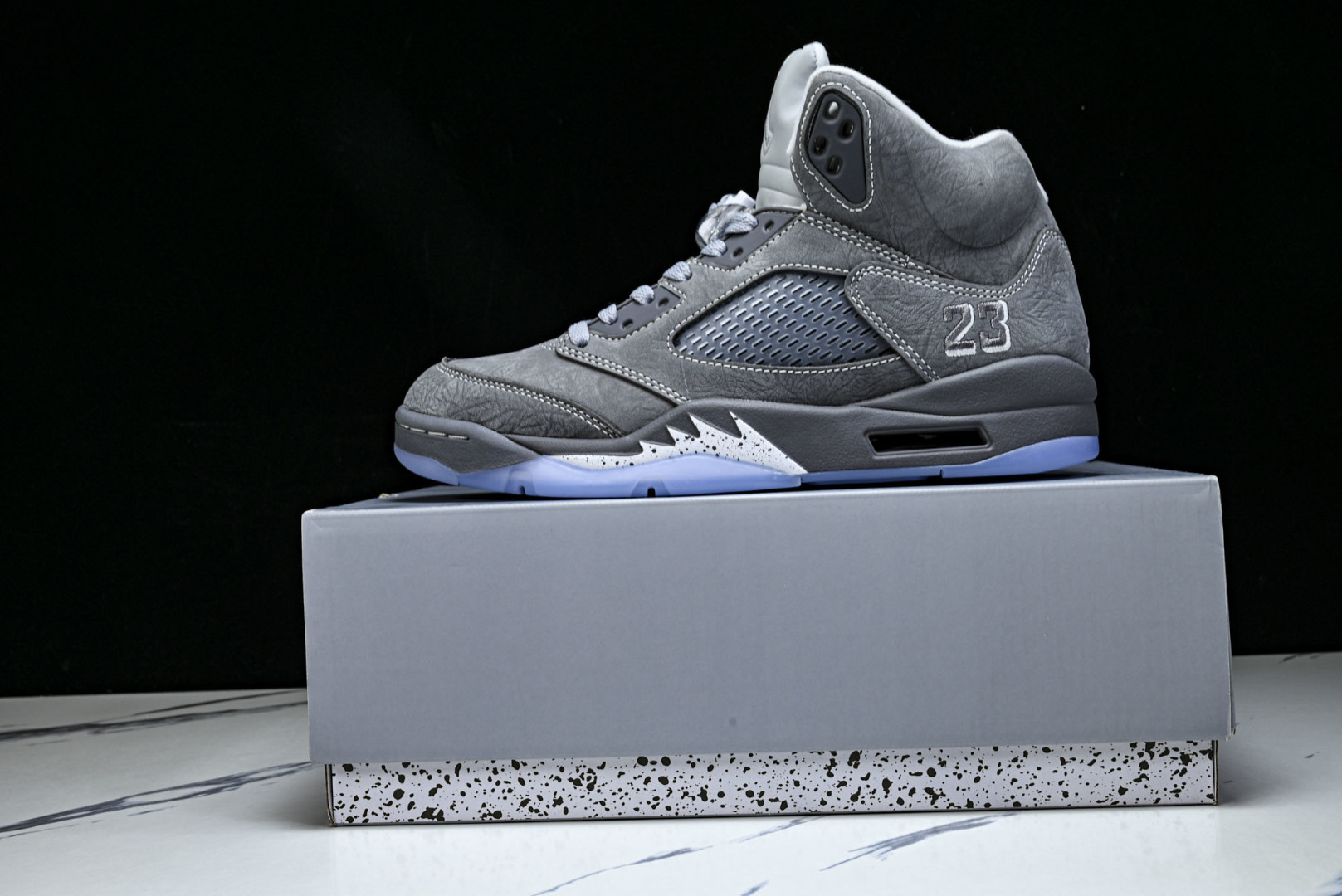 AJ5 尺码:36-47.5纯原出品-Air Jordan 5 Wolf Grey AJ5 乔5狼灰 D