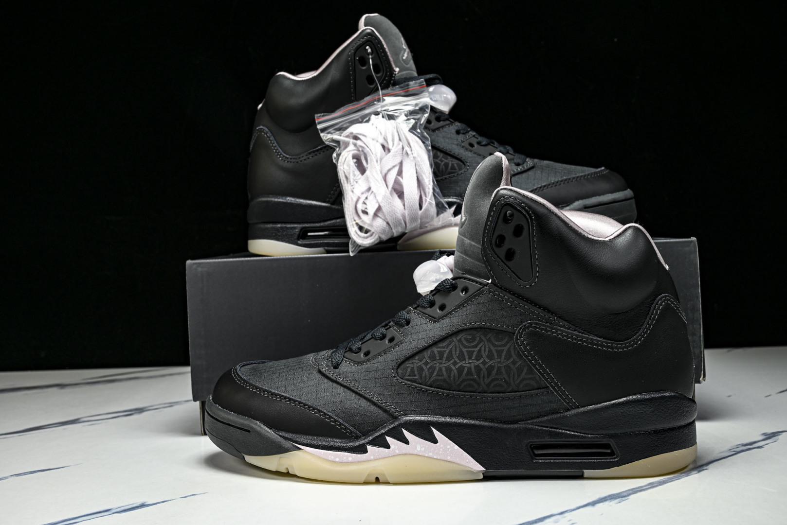 AJ5 尺码:36-47.5纯原出品-PSG x Air Jordan 5 Retro Off Noir