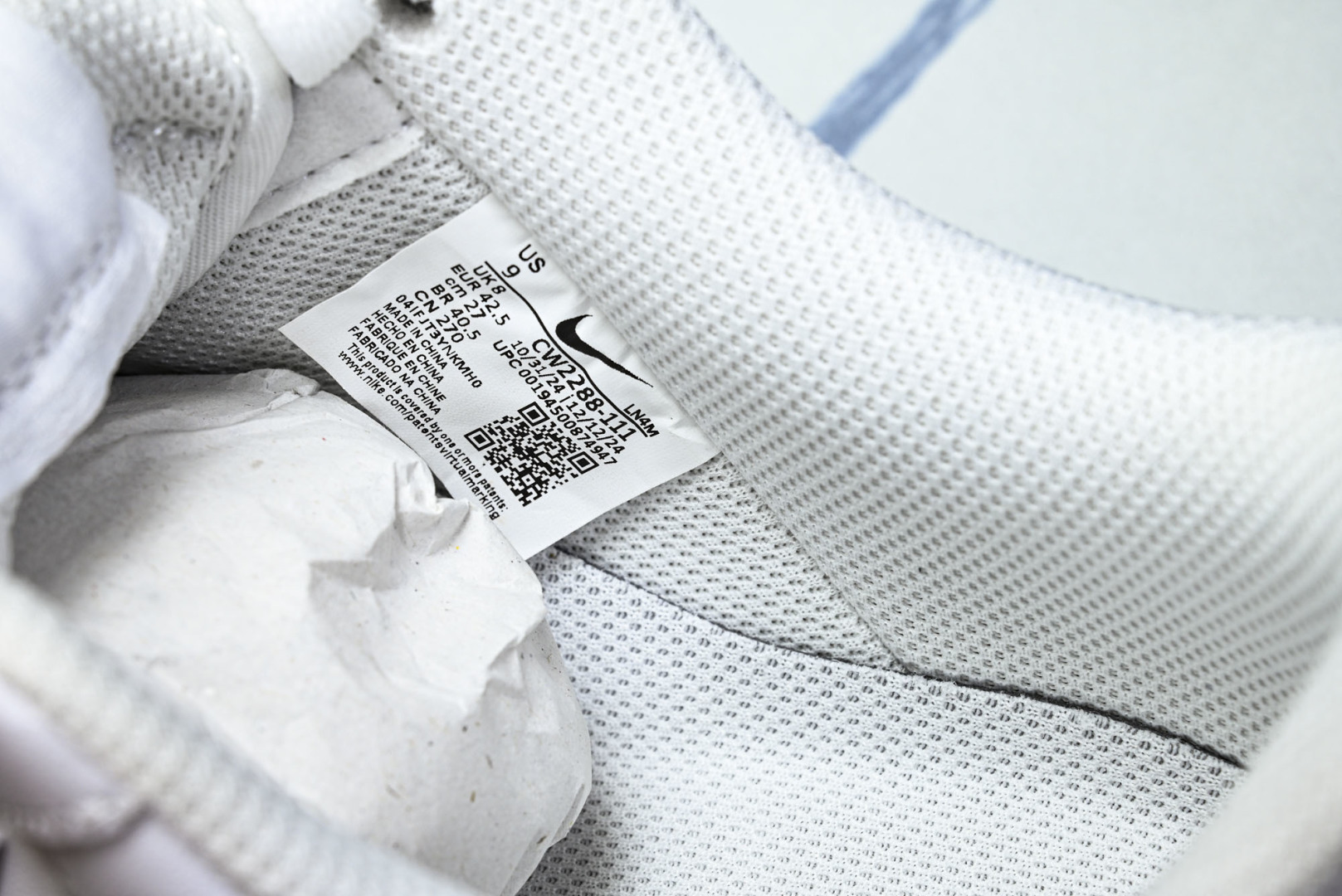 (PK版)Nk Air Force 1'07 Low 全白 空军一号低帮休闲板鞋 CW2288-111#