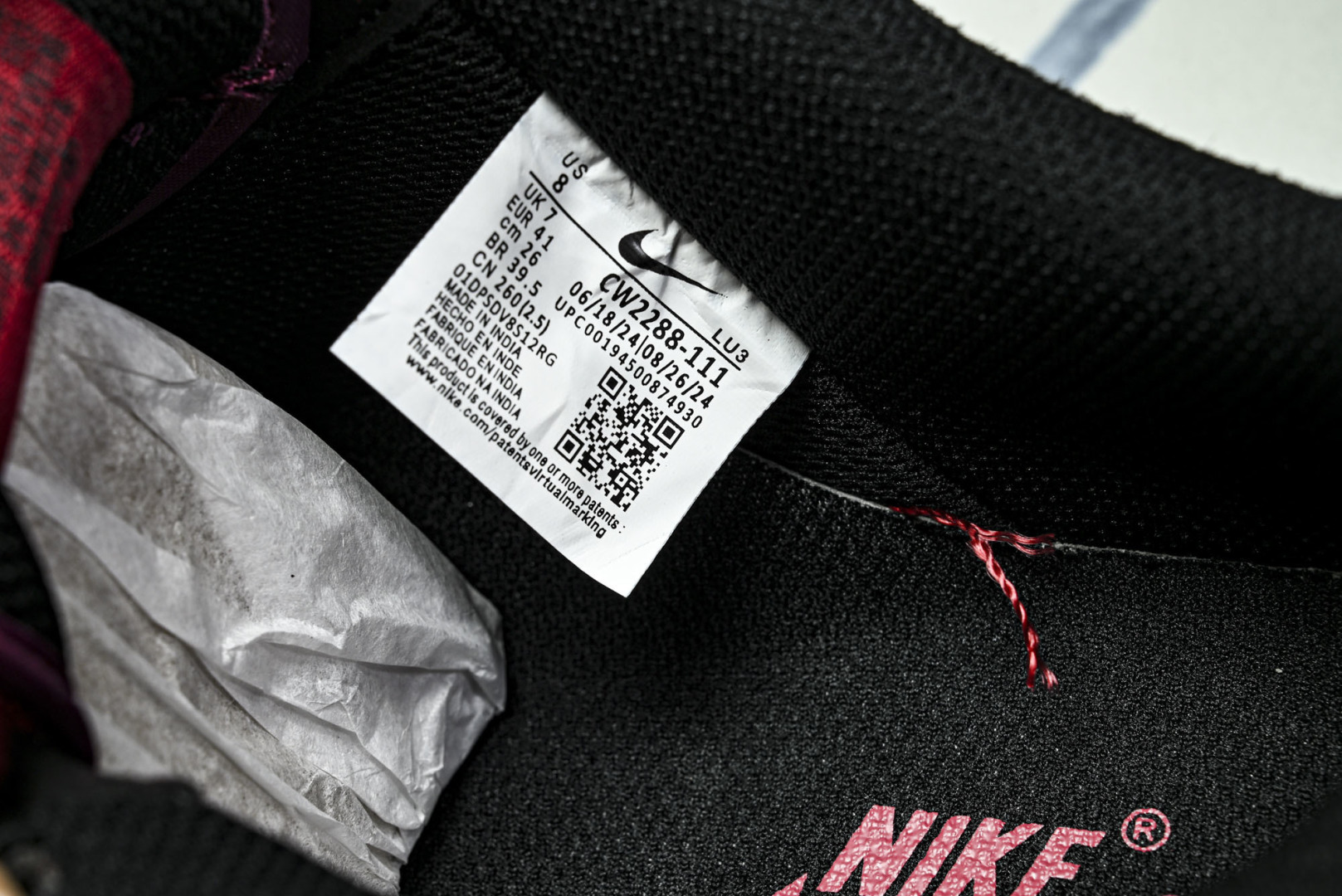 NK Air Force 1'07 Low 定制款 空军一号低帮休闲板鞋 CW2288-111#尺码 3
