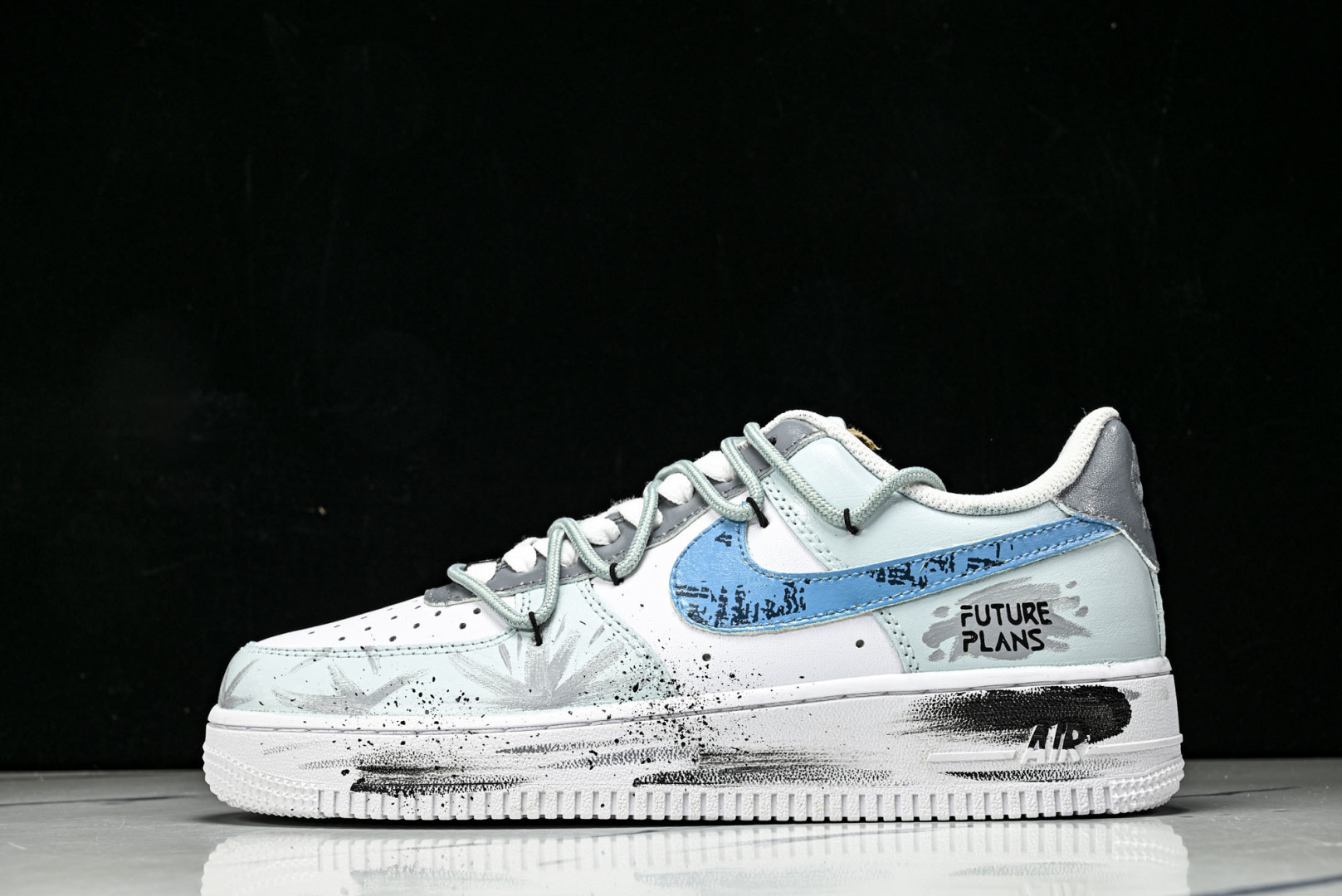 NK Air Force 1'07 Low Grey Tune Era 手绘涂鸦 灰调纪元 空军一号低帮