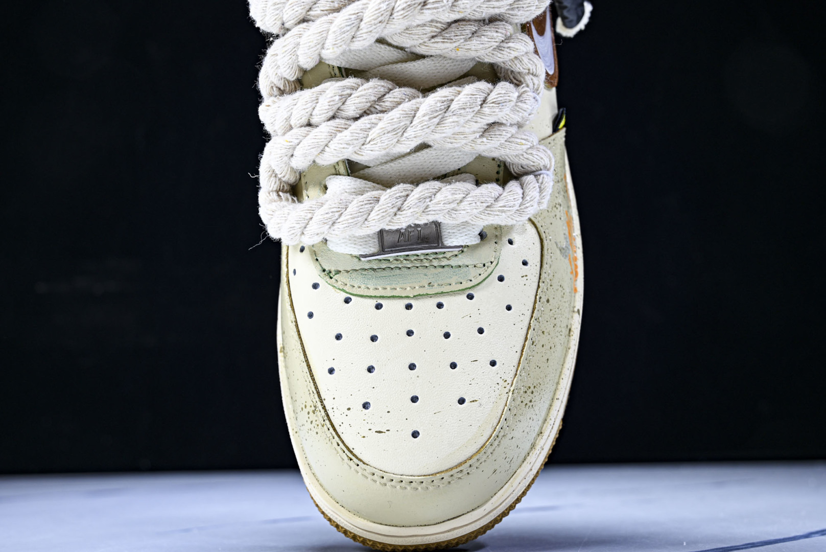 NK Air Force 1'07 Low Milk Coffee Bear 手绘涂鸦 奶咖小熊 空军一