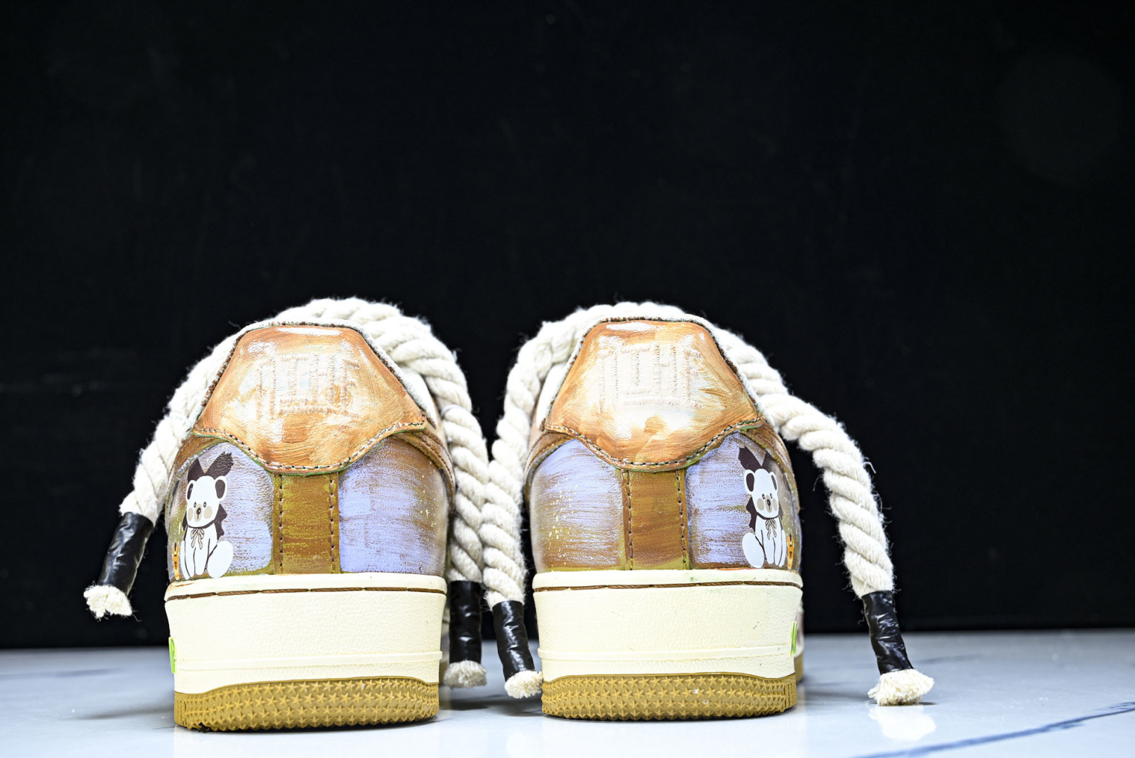 NK Air Force 1'07 Low Milk Coffee Bear 手绘涂鸦 奶咖小熊 空军一