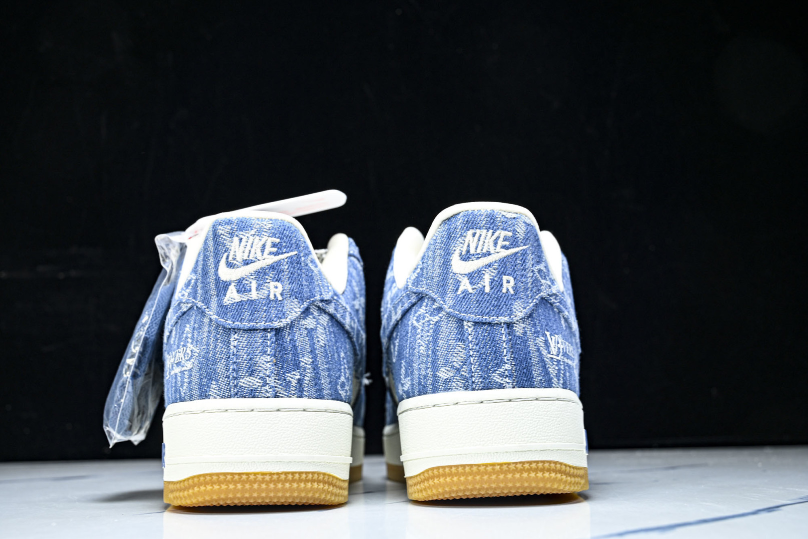 NK Air Force 1'07 Low LV联名 白牛仔蓝 空军一号低帮休闲板鞋 YF9511-81