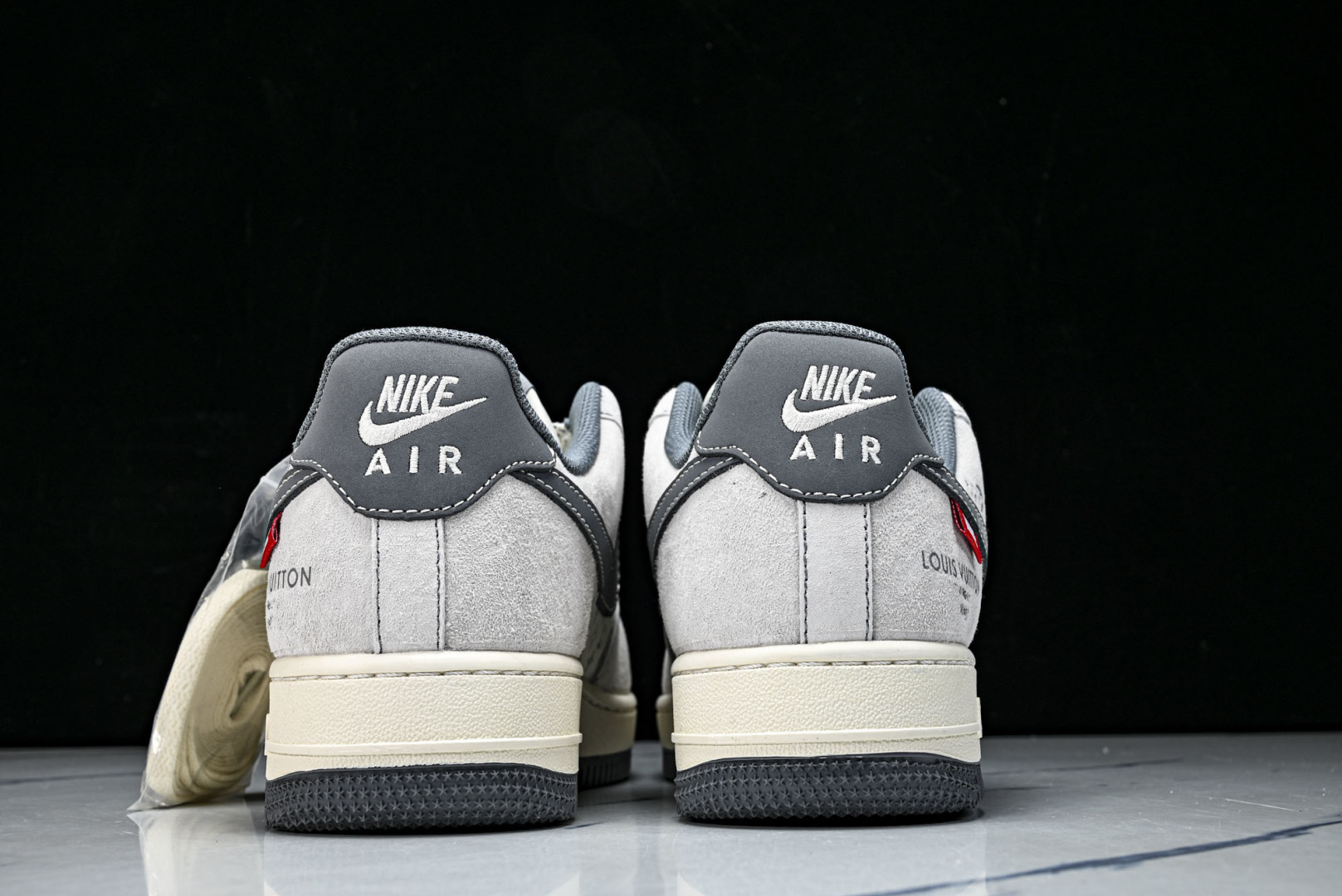 NK Air Force 1'07 Low LV联名 灰勾织标 空军一号低帮休闲板鞋 CX5050-Y2