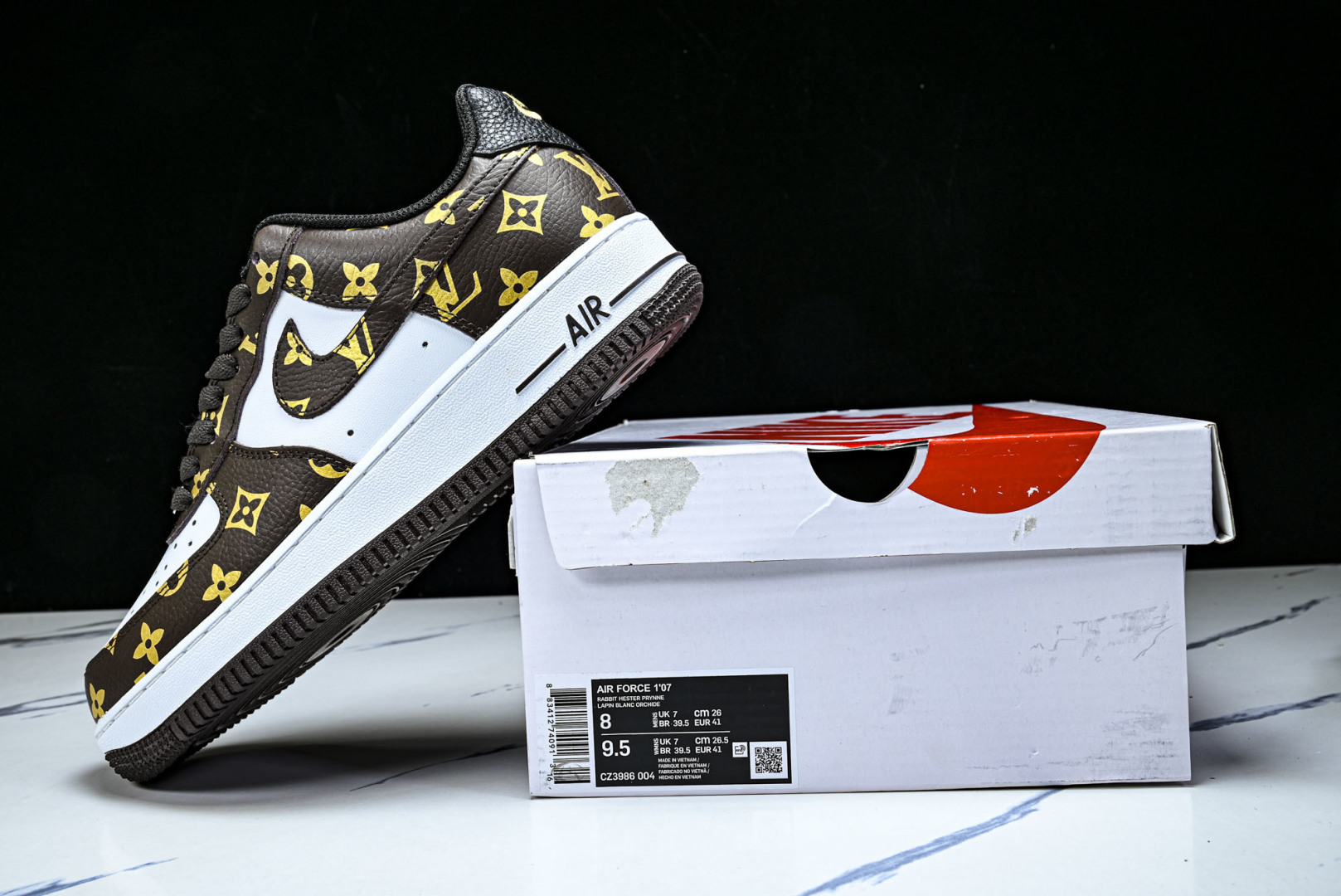 NK Air Force 1'07 Low LV联名 经典白棕 空军一号低帮休闲板鞋 CZ3986-00