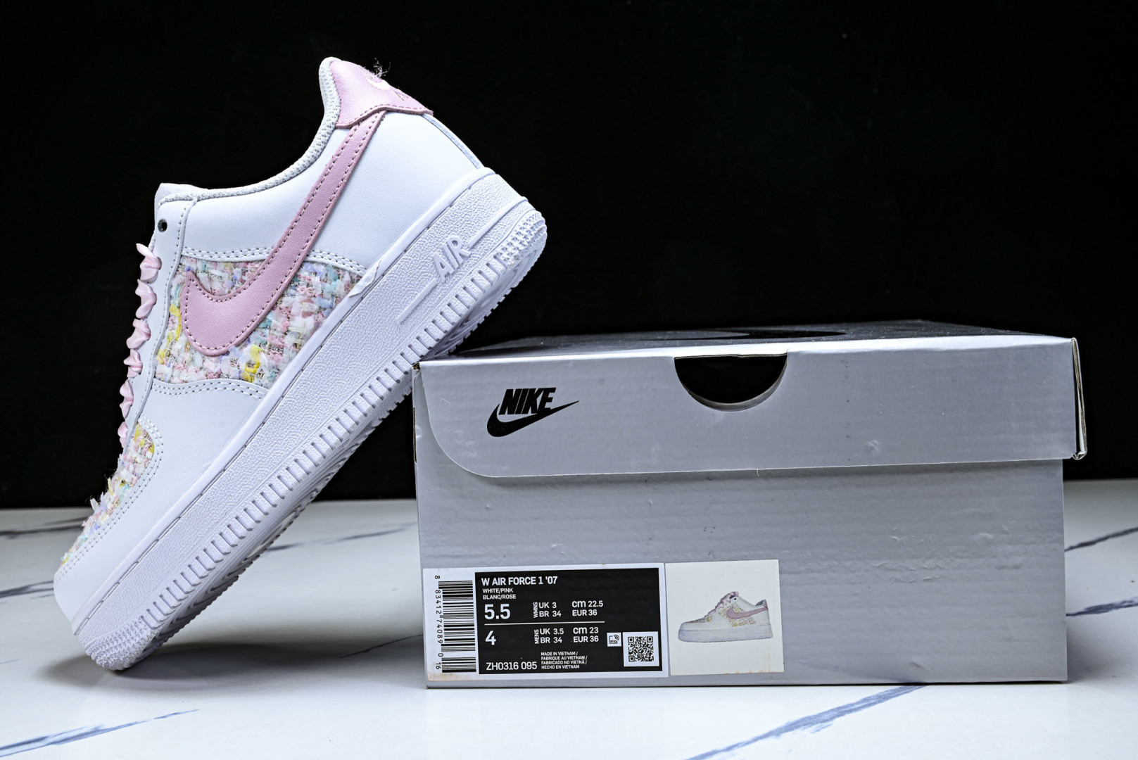 NK Air Force 1'07 Low 纯欲小香风 空军一号低帮休闲板鞋 ZH0316-095#尺码