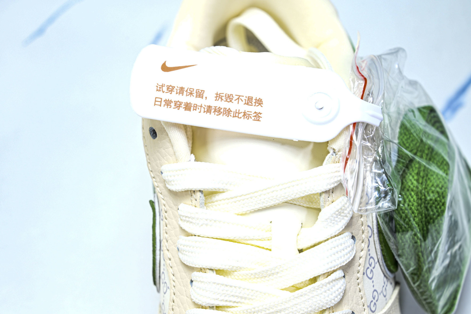 NK Air Force 1'07 Low 古驰联名 白棕绿 空军一号低帮休闲板鞋 YF9511-804