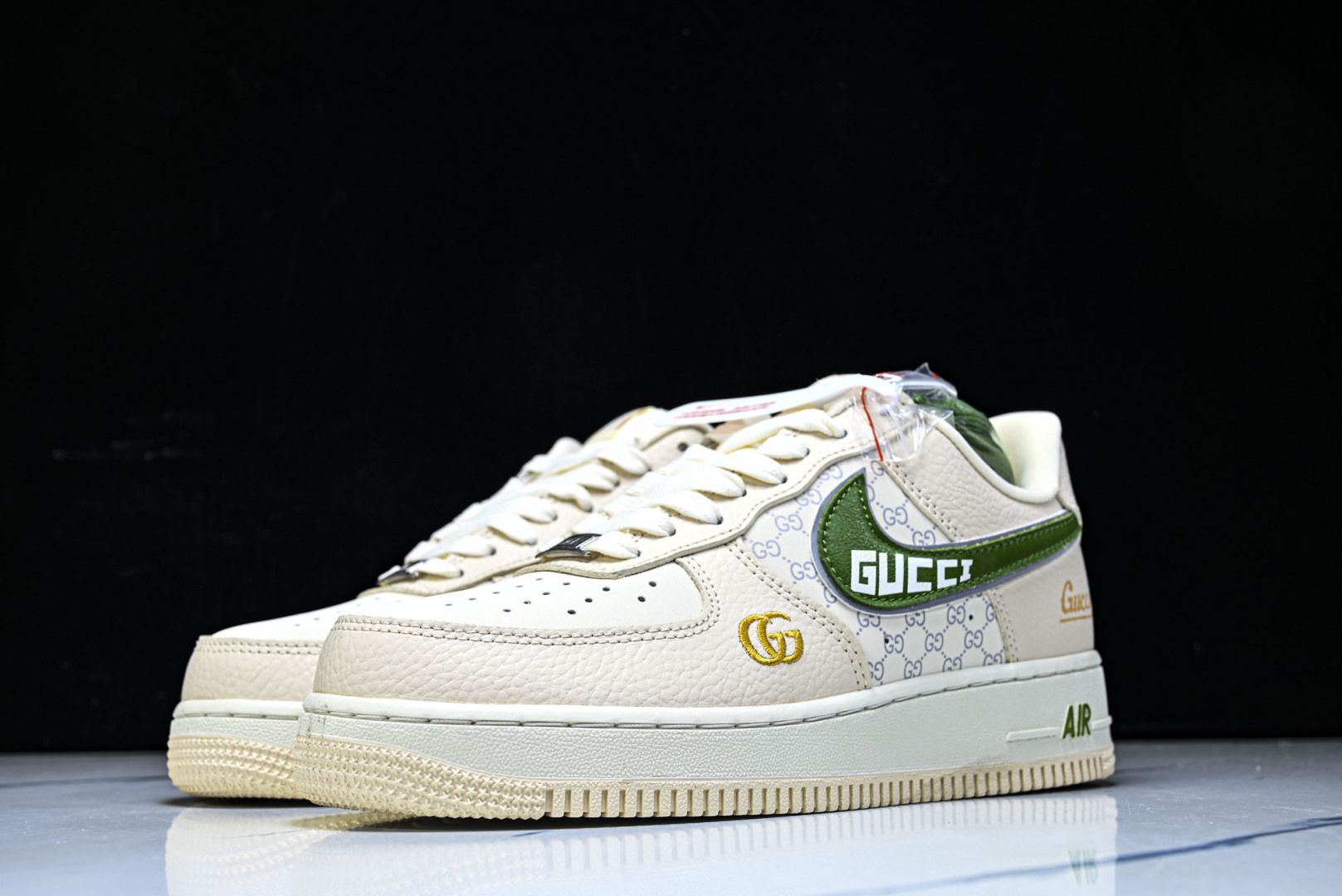 NK Air Force 1'07 Low 古驰联名 白棕绿 空军一号低帮休闲板鞋 YF9511-804