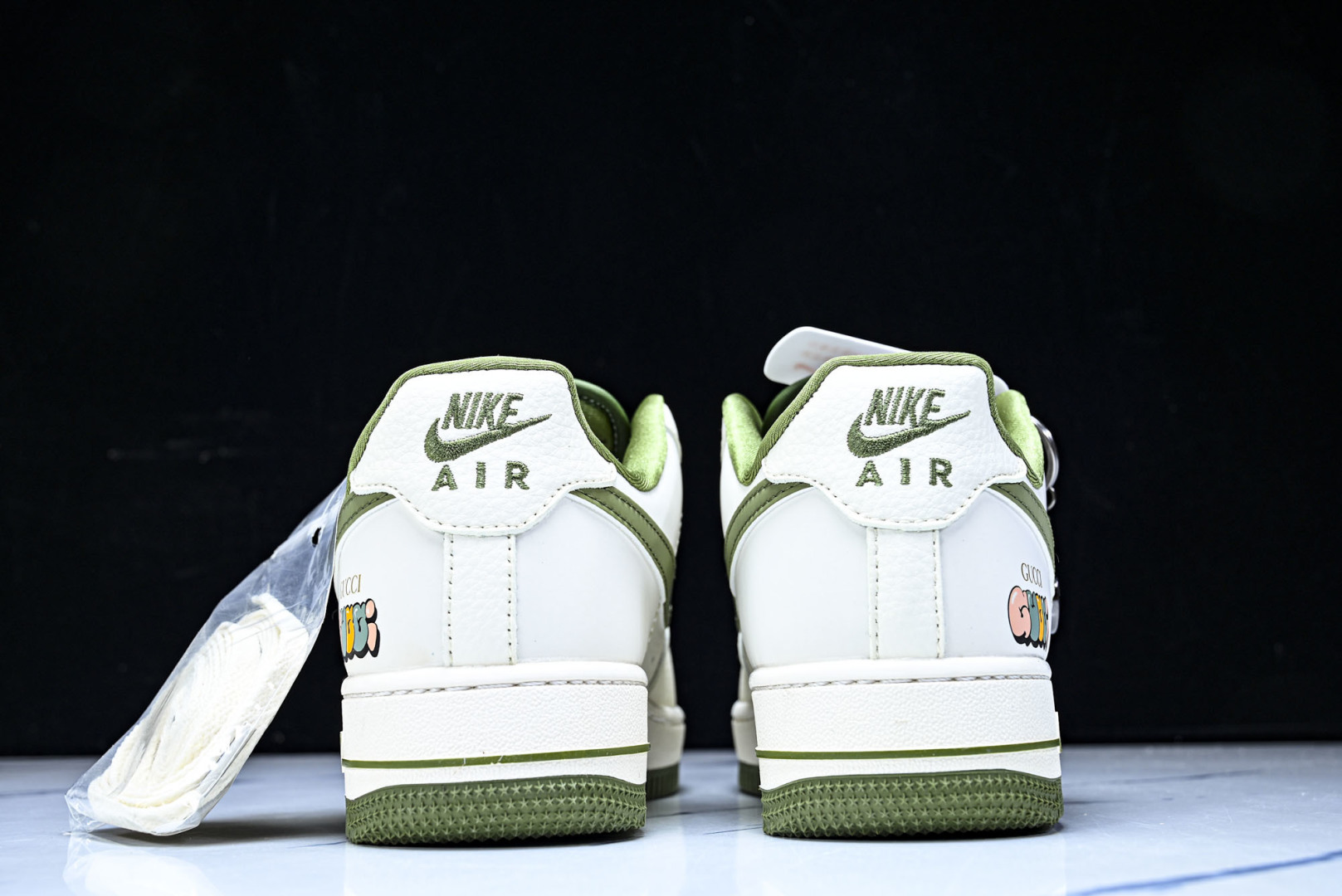 NK Air Force 1'07 Low 古驰联名 白棕绿 空军一号低帮休闲板鞋 YF9511-804