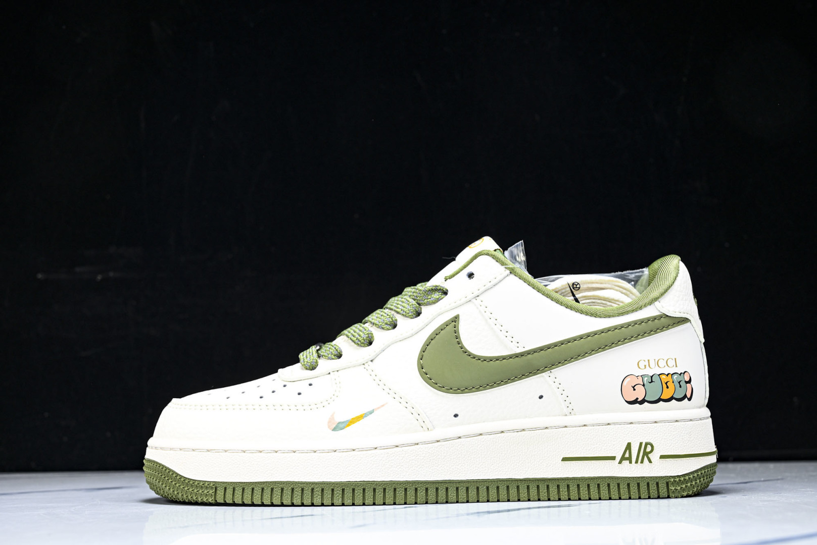 NK Air Force 1'07 Low 古驰联名 白棕绿 空军一号低帮休闲板鞋 YF9511-804