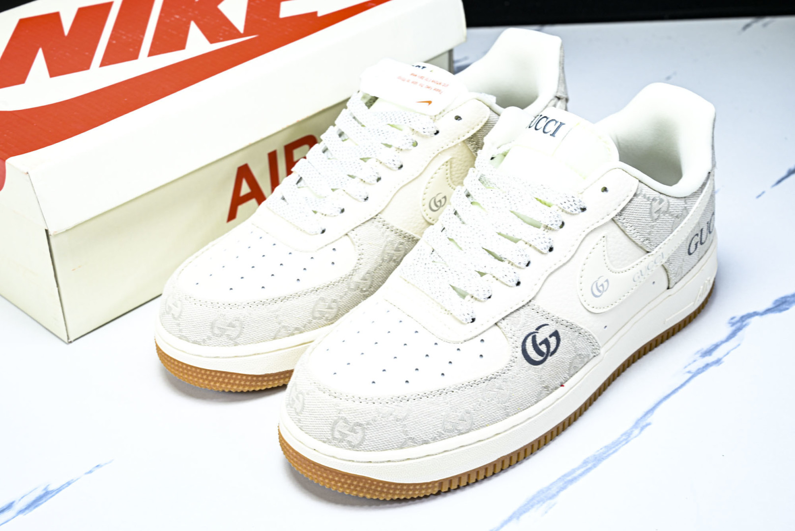 NK Air Force 1'07 Low 古驰联名 烟灰生胶 空军一号低帮休闲板鞋 DK0188-08