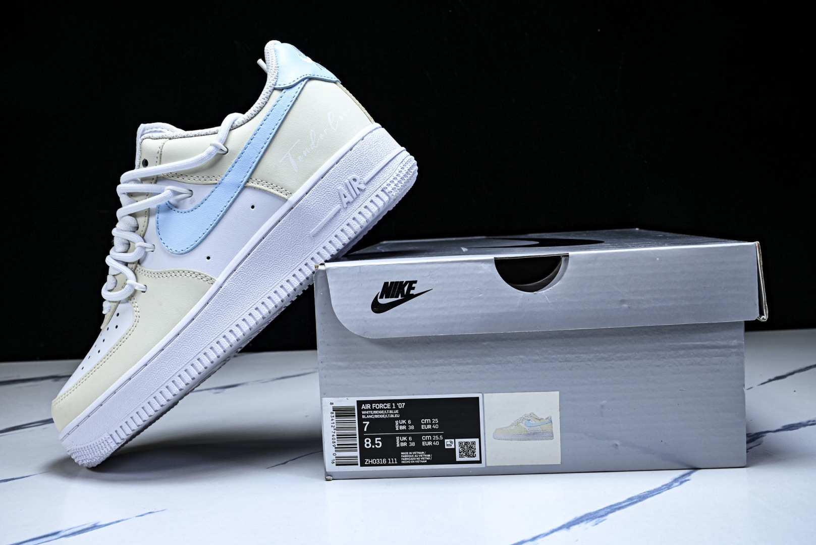 NK Air Force 1'07 Low 柠盐气泡水 空军一号低帮休闲板鞋 ZH0316-111#尺码