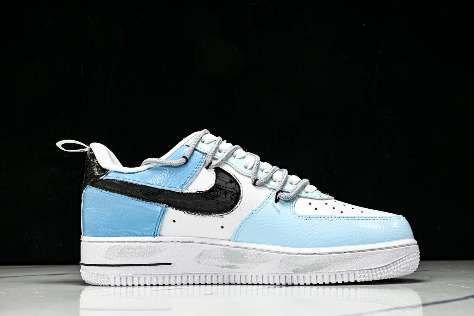 NK Air Force 1'07 Low 手绘涂鸦 电玩蓝调 空军一号低帮休闲板鞋 FB8917-30