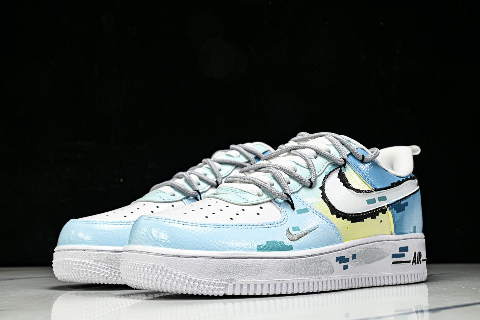 NK Air Force 1'07 Low 手绘涂鸦 电玩蓝调 空军一号低帮休闲板鞋 FB8917-30