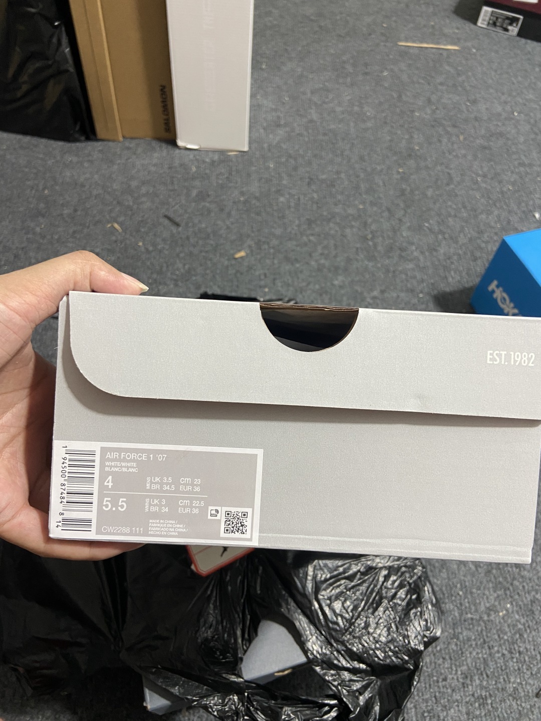36码拍图AF1 全白闪电 尺码:35.5-48.5纯原-Air Force 1 Low 07 AF1
