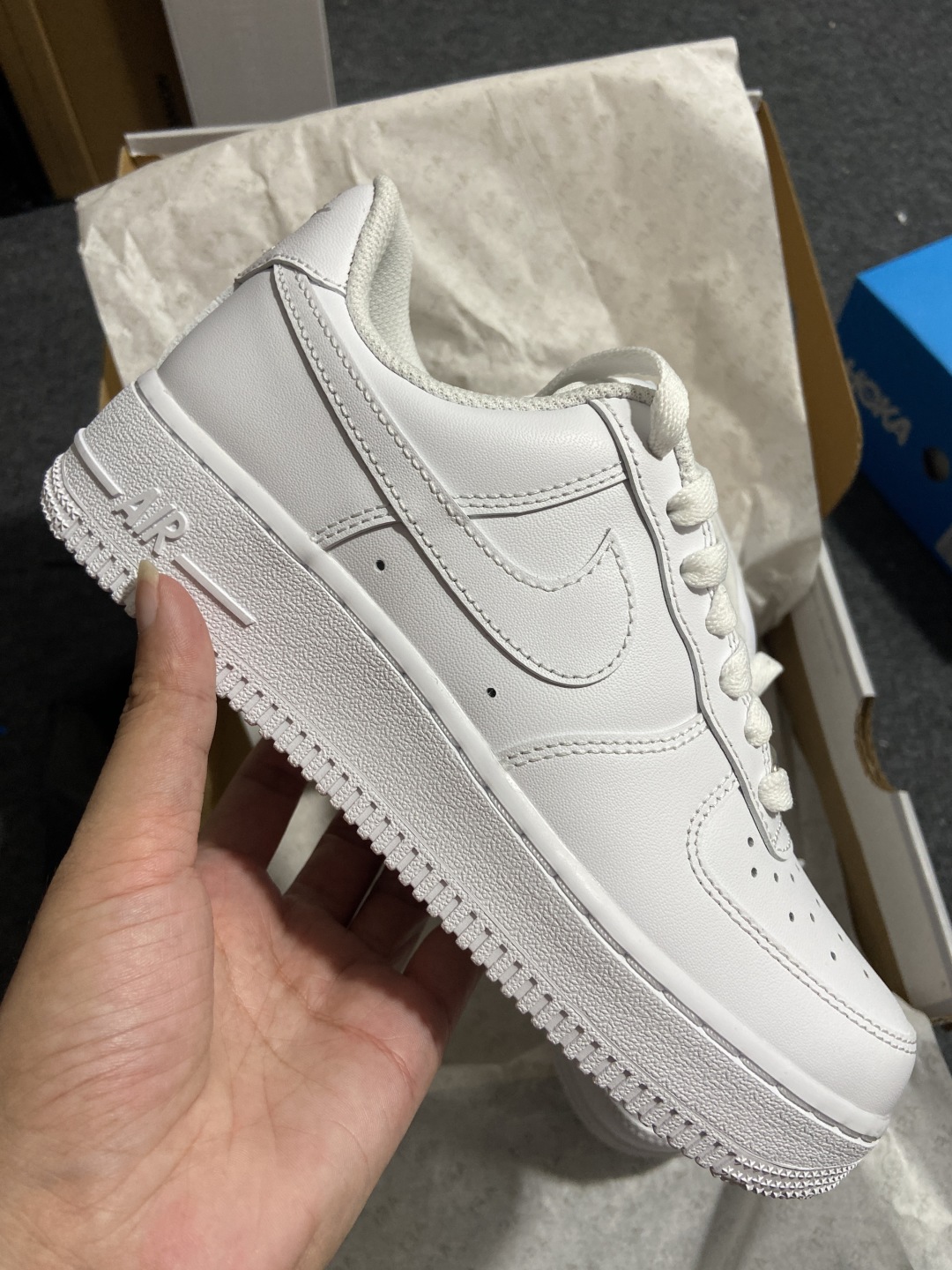 36码拍图AF1 全白闪电 尺码:35.5-48.5纯原-Air Force 1 Low 07 AF1 