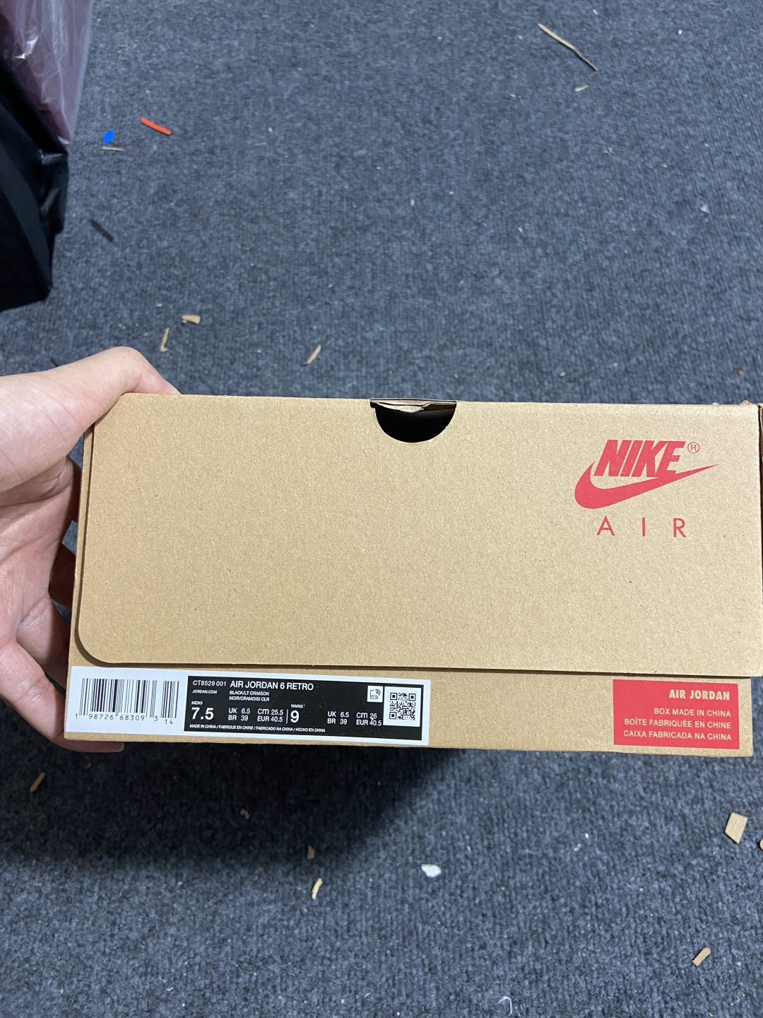 纯原版‼️aj6黑红 高帮 红外线尺码：40-47.5Air Jordan 6 “Reverse Inf