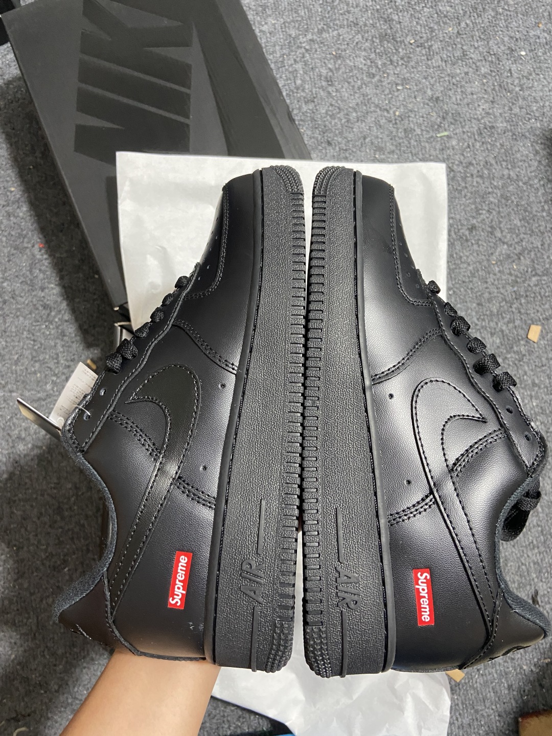 AF1黑色 尺码:36-47.5纯原版出品-Supreme x NK Air Force 1 Low B