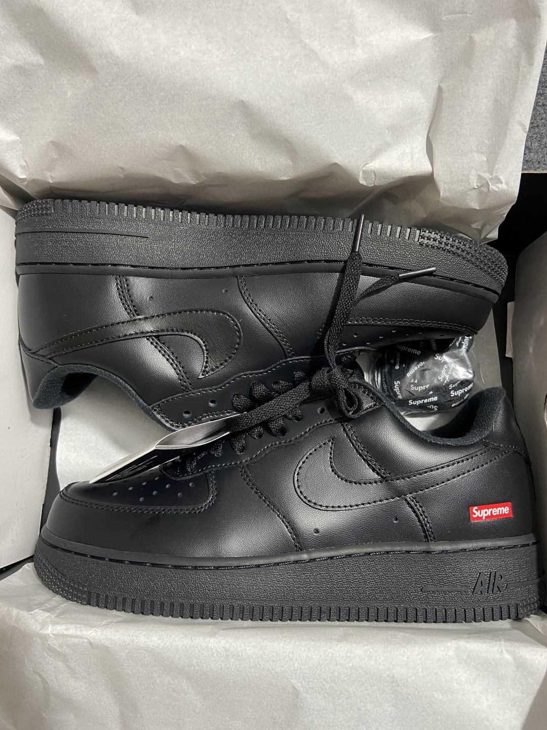 AF1黑色 尺码:36-47.5纯原版出品-Supreme x NK Air Force 1 Low B