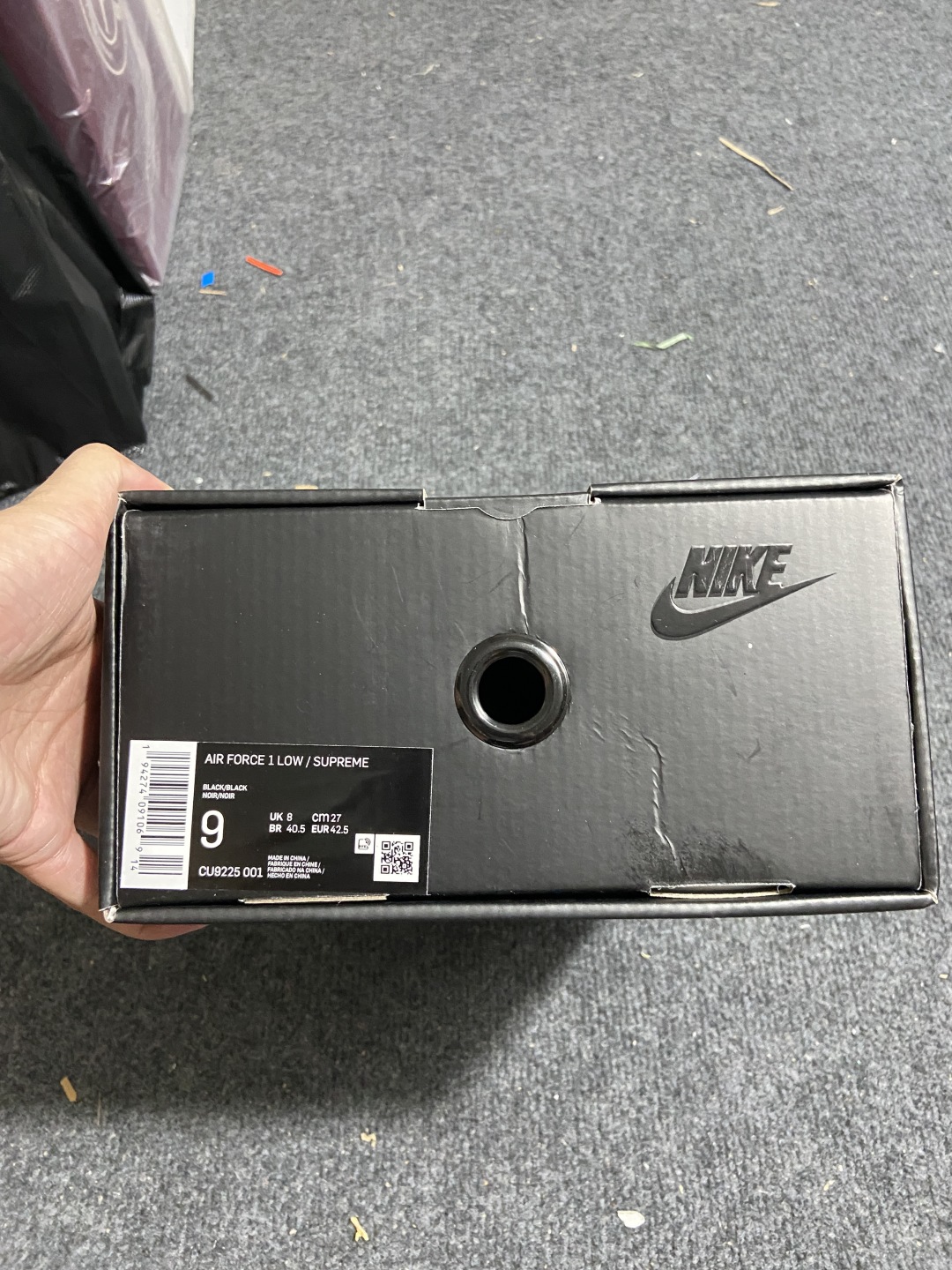 AF1黑色 尺码:36-47.5纯原版出品-Supreme x NK Air Force 1 Low B