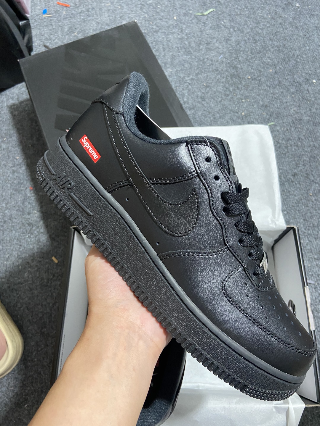 AF1黑色 尺码:36-47.5纯原版出品-Supreme x NK Air Force 1 Low B
